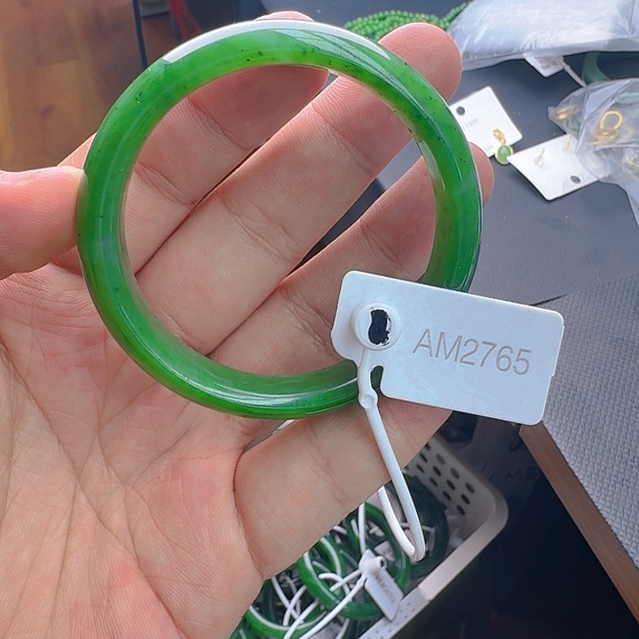 和田玉（碧玉）手镯未镶嵌54