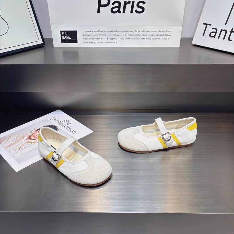 C5289   米色 时尚百搭厚底圆头休闲鞋