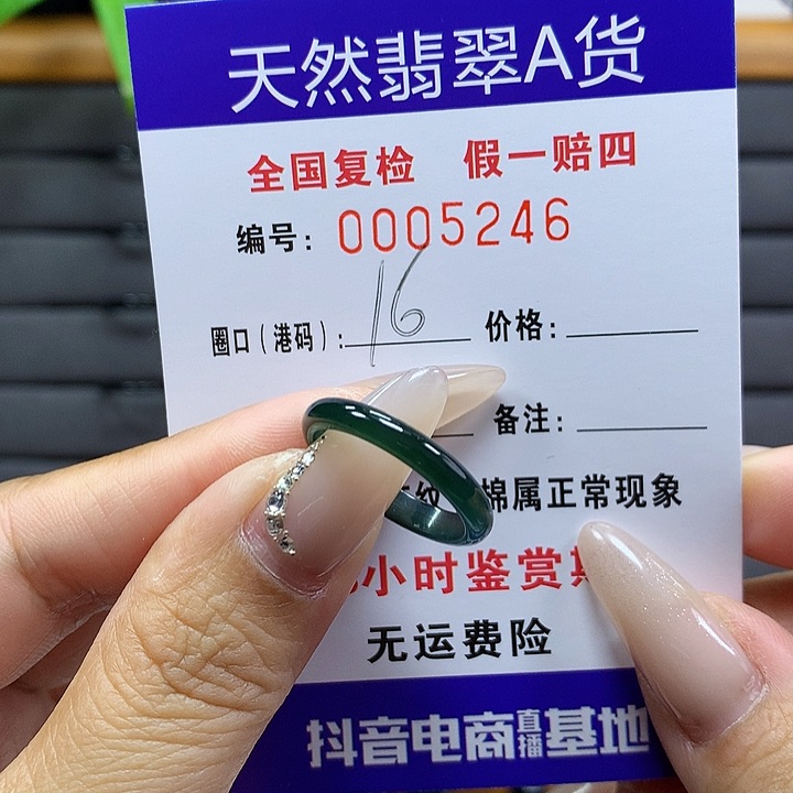 翡翠戒圈未镶嵌     5246