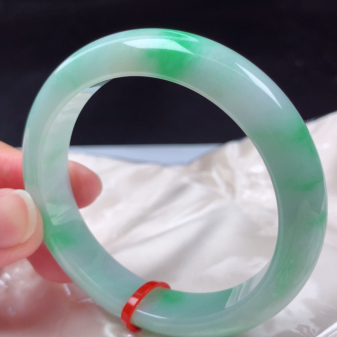 翡翠未镶嵌手镯56圈s66075