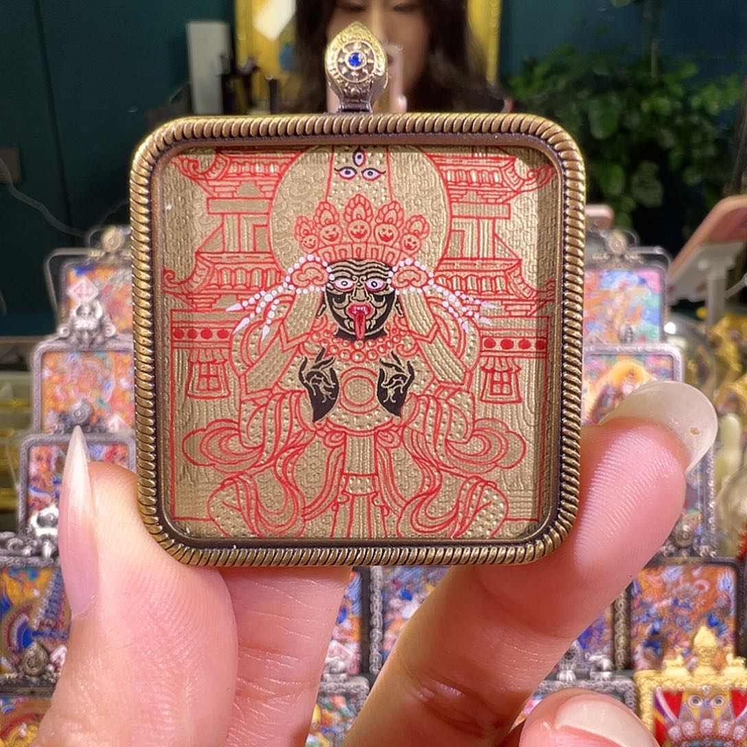 吊坠扎基拉姆热贡唐卡