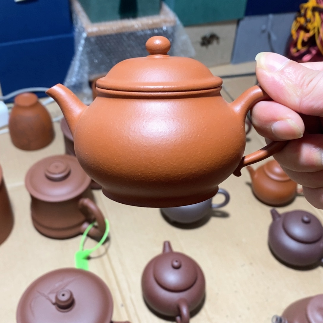 紫砂茶壶小煤窑朱泥