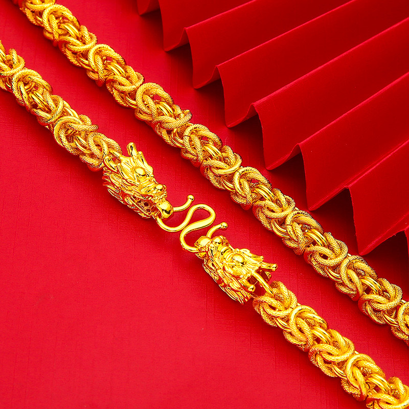 合金项链 合金项链 【龙骨项链】经典磨砂精美时尚不掉色百搭..    