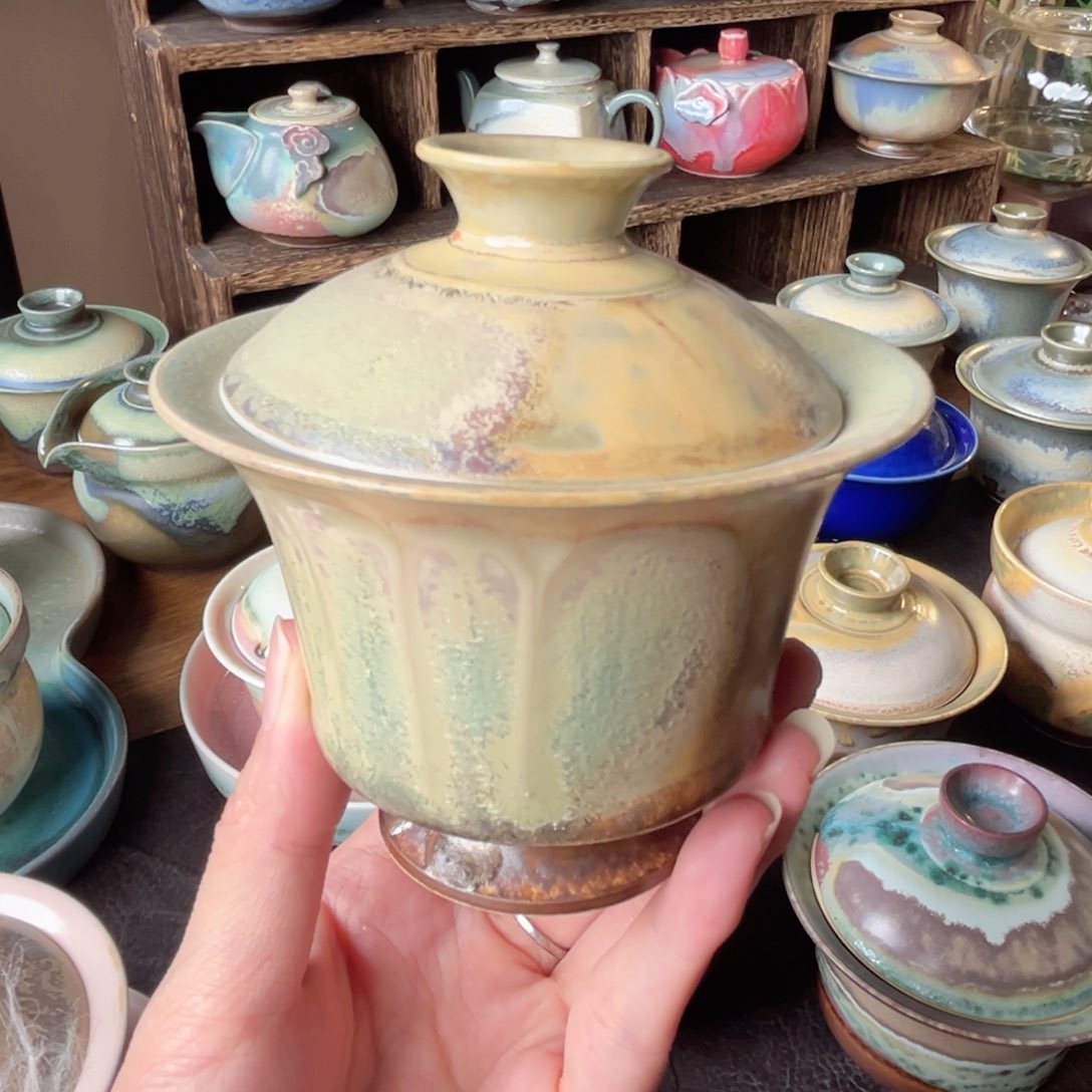 杯纯手工制作柴烧茶器