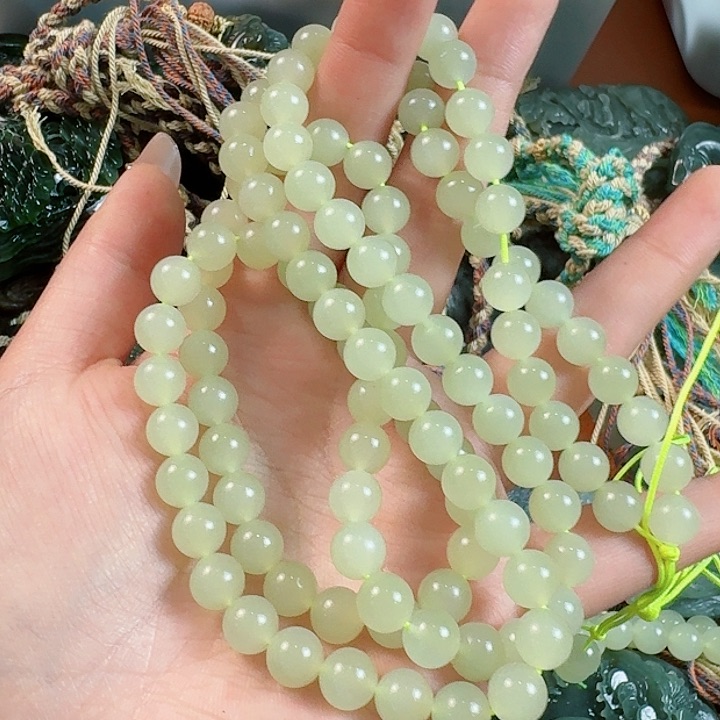 和田玉手串未镶嵌