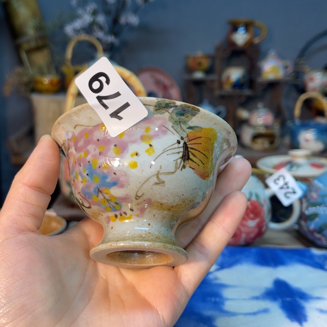 杯素浅陶瓷手工手绘