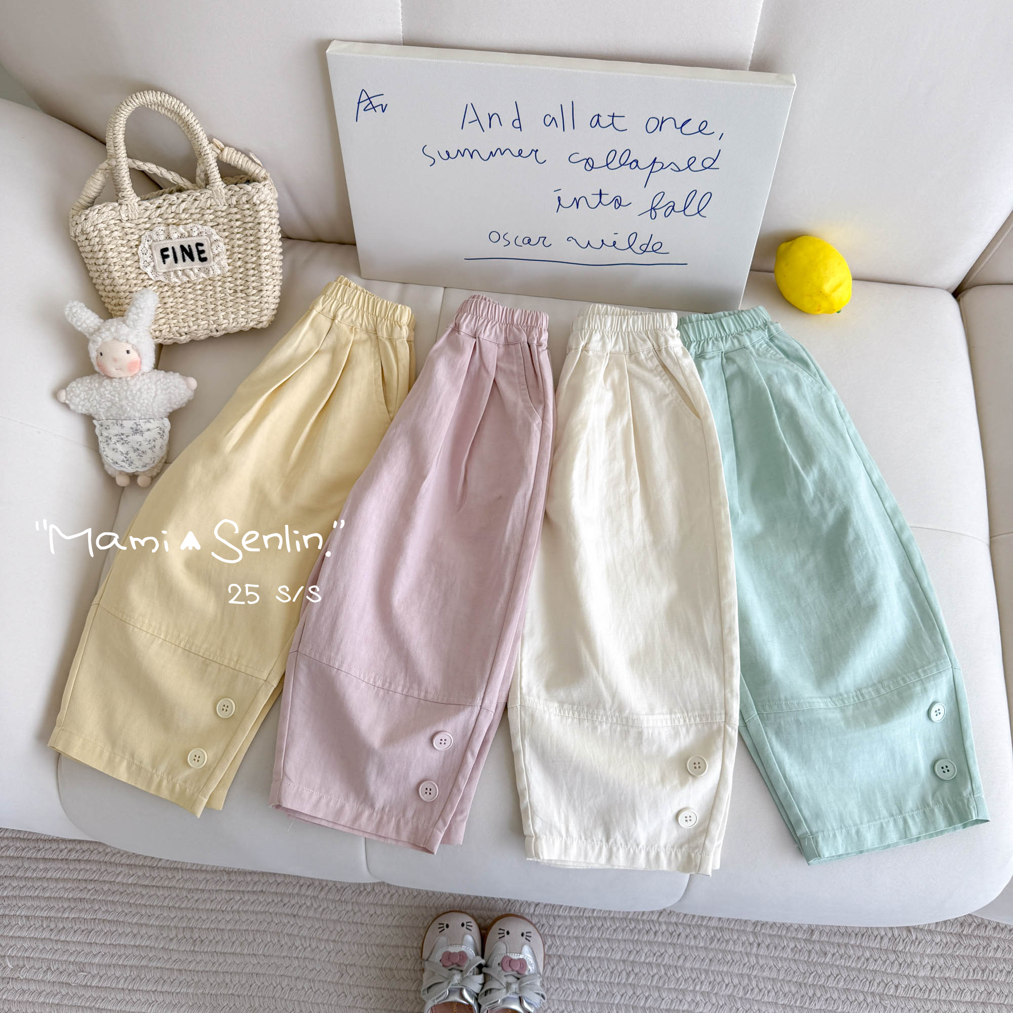 【现货】妈咪森林童装2025年夏新款韩版女童休闲裤252-MMSL-252163