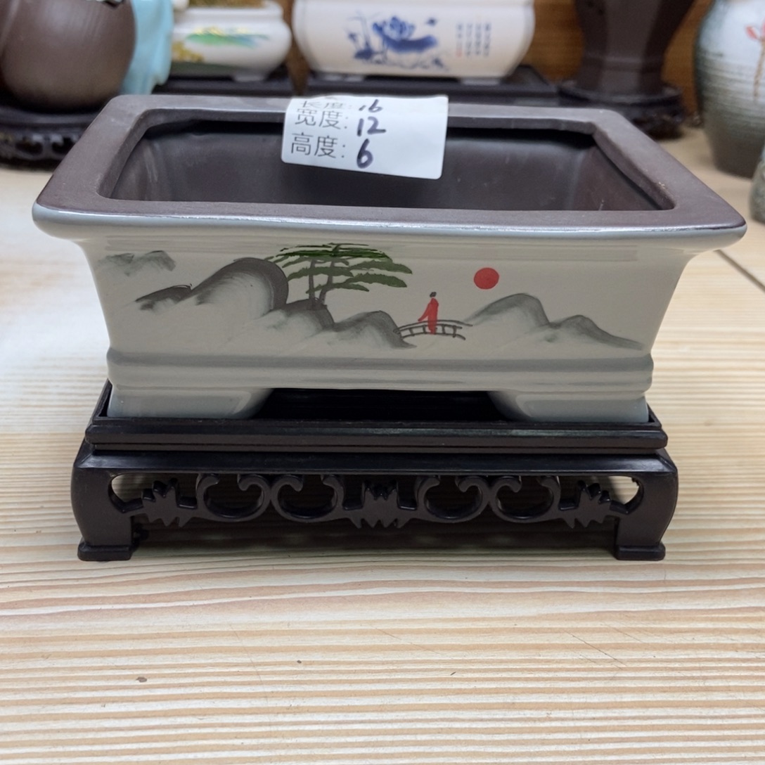 瓷片陶瓷花盆陶瓷艺术