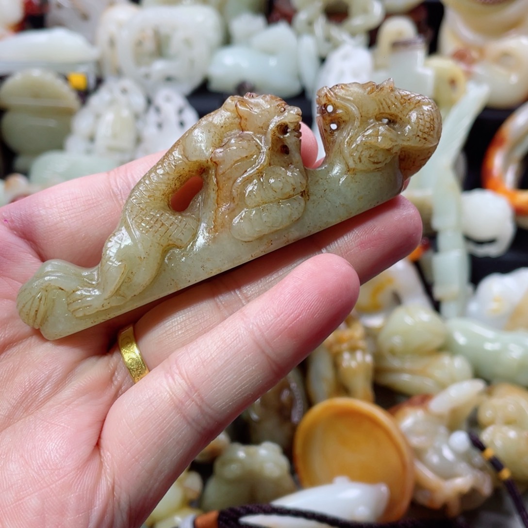 和田玉未镶嵌挂件