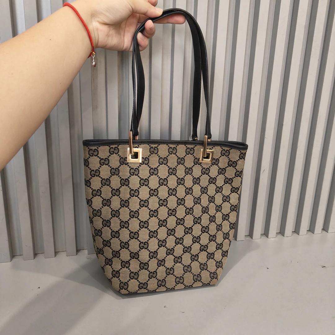 95新 GUCCI/古驰 兔兔奢 J/古驰托特单肩包/15085