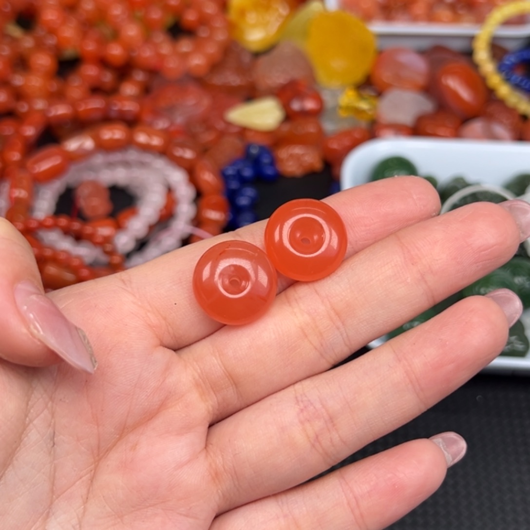 南红玛瑙未镶嵌吊坠(不含链)