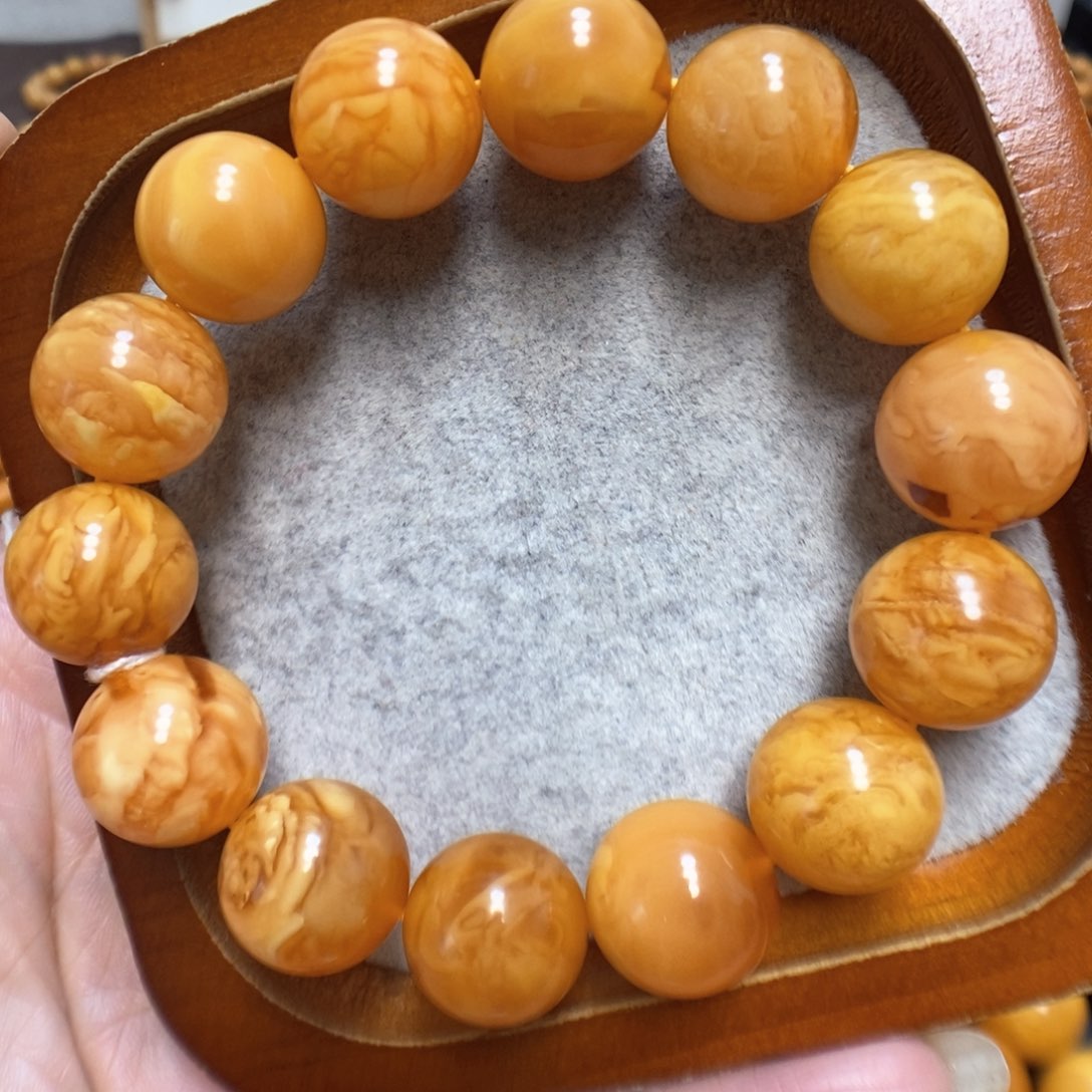 蜜蜡手串未镶嵌蜜蜡