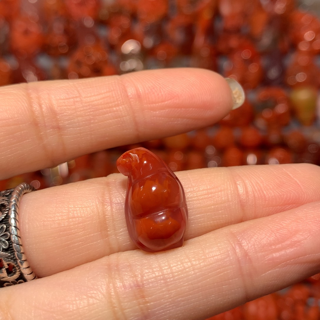 【闪购商品】未镶嵌吊坠福豆南红玛瑙