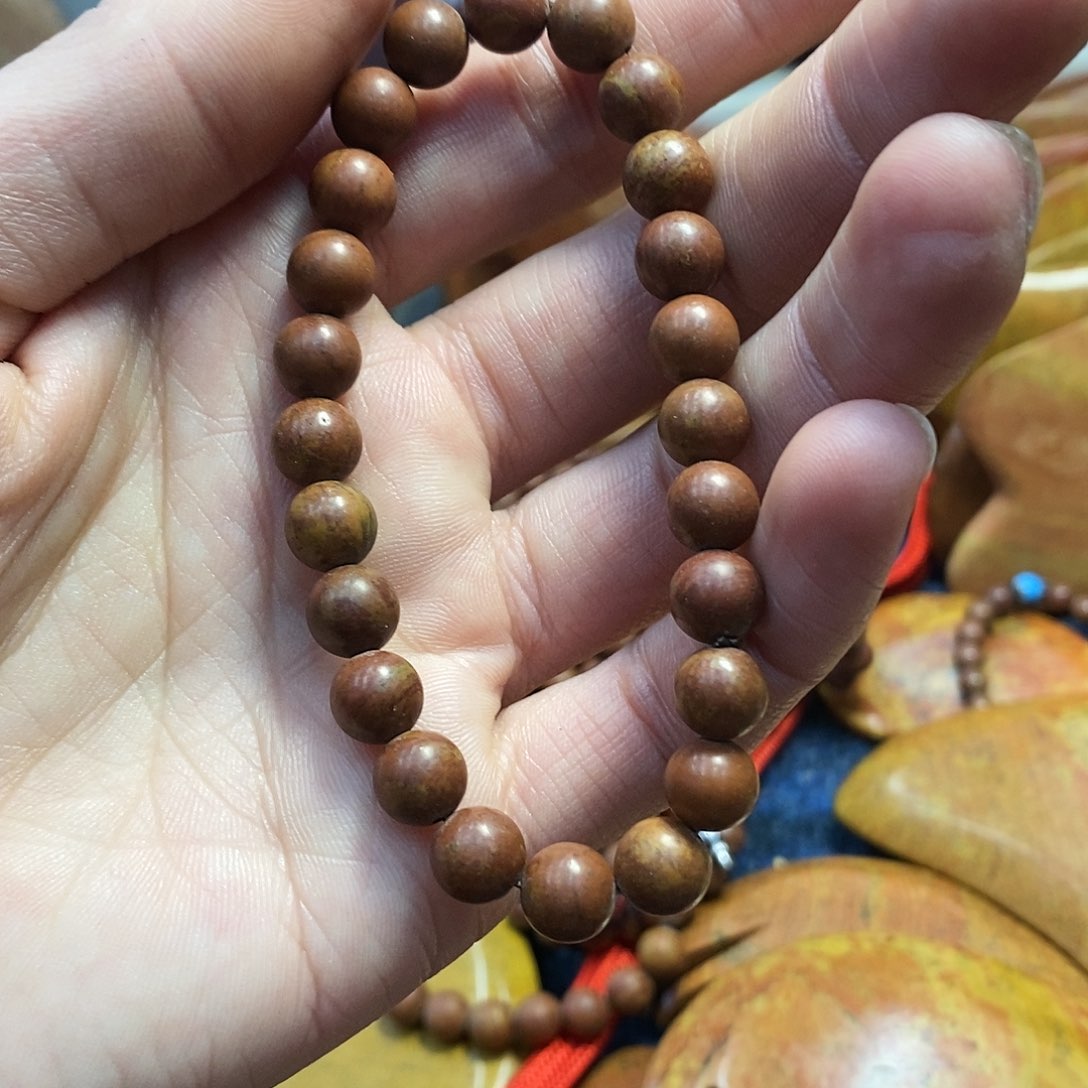 泗滨砭石108红手串8毫米5条