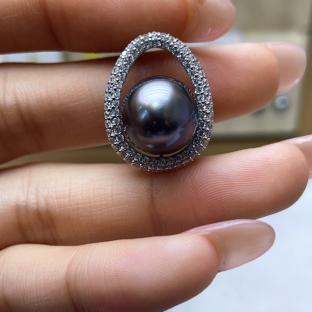 海水珍珠颈饰银S925镶嵌