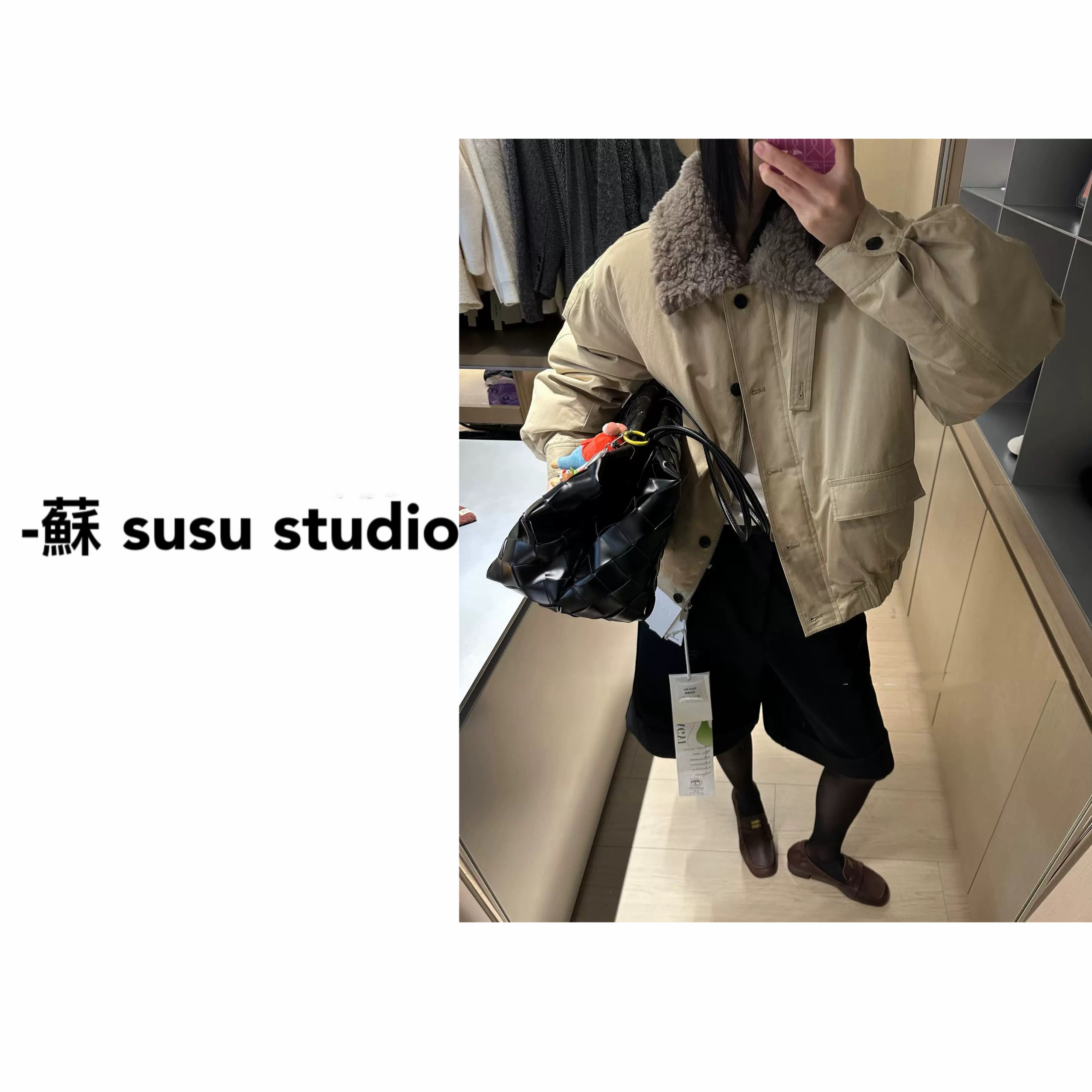 DM917韩国休闲百搭石墨烯工装短款外套女2025冬季新款