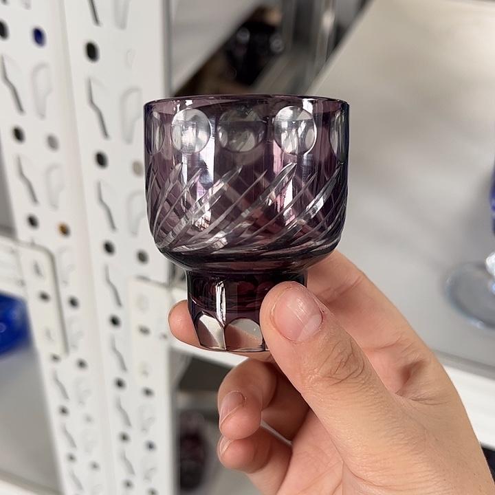 手柄款水晶玻璃微瑕一个