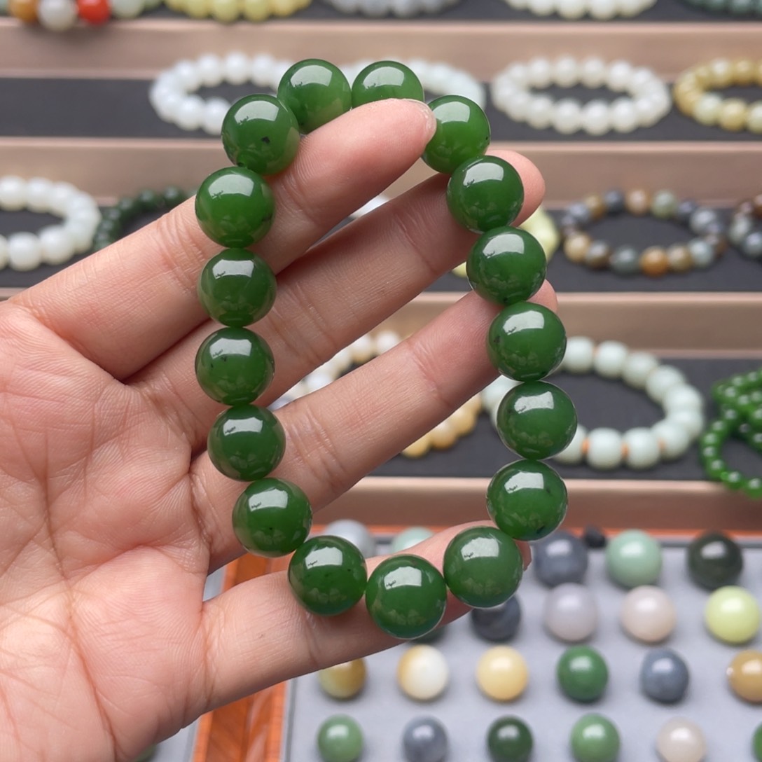 和田玉（碧玉）手链未镶嵌