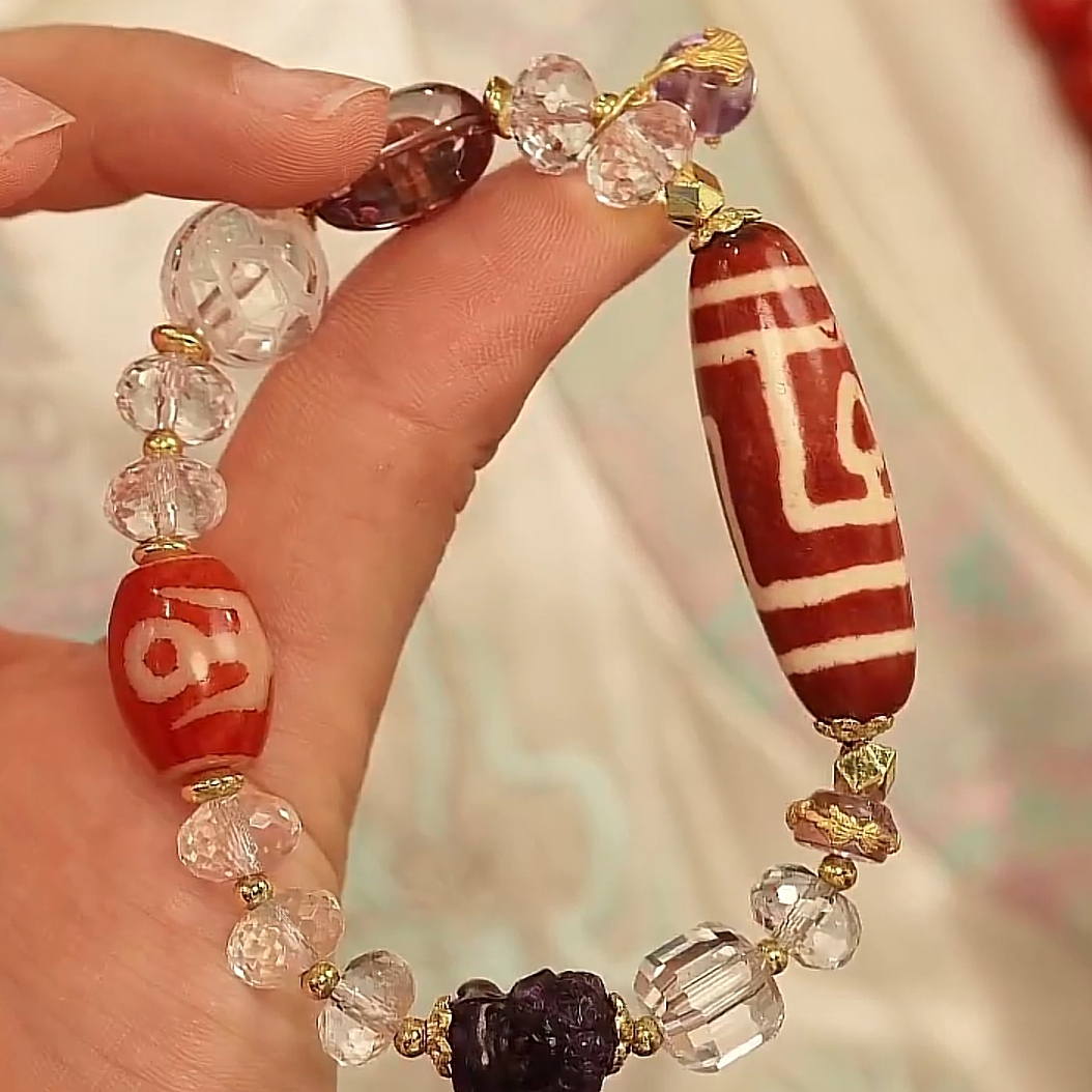  藏宝阁 ▎【遇贵人，学业事业腾飞】老藏火供酥油菩提二眼手串702634