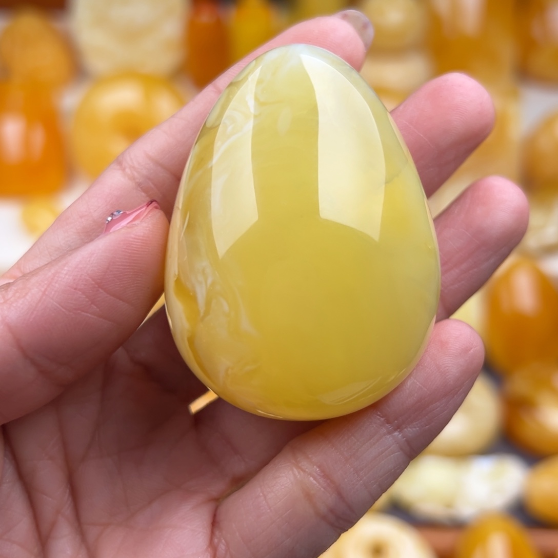 琥珀裸石未镶嵌纯天然琥珀蜜蜡无优化
