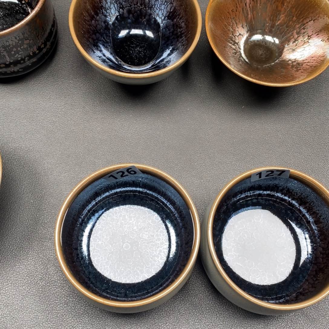 朱***飞茶盏建窑建盏主人杯126，127