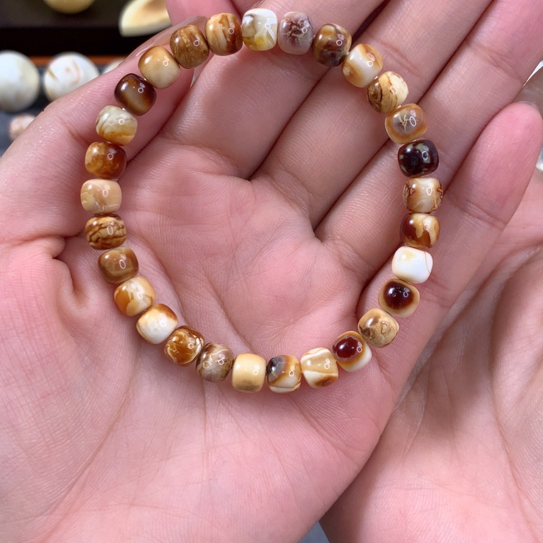 琥珀珠宝奇石未镶嵌琥珀蜜蜡手串7.1