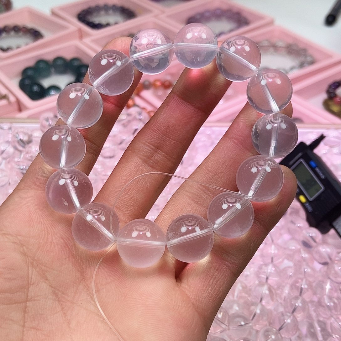 水晶手链未镶嵌姿**爸默认微瑕