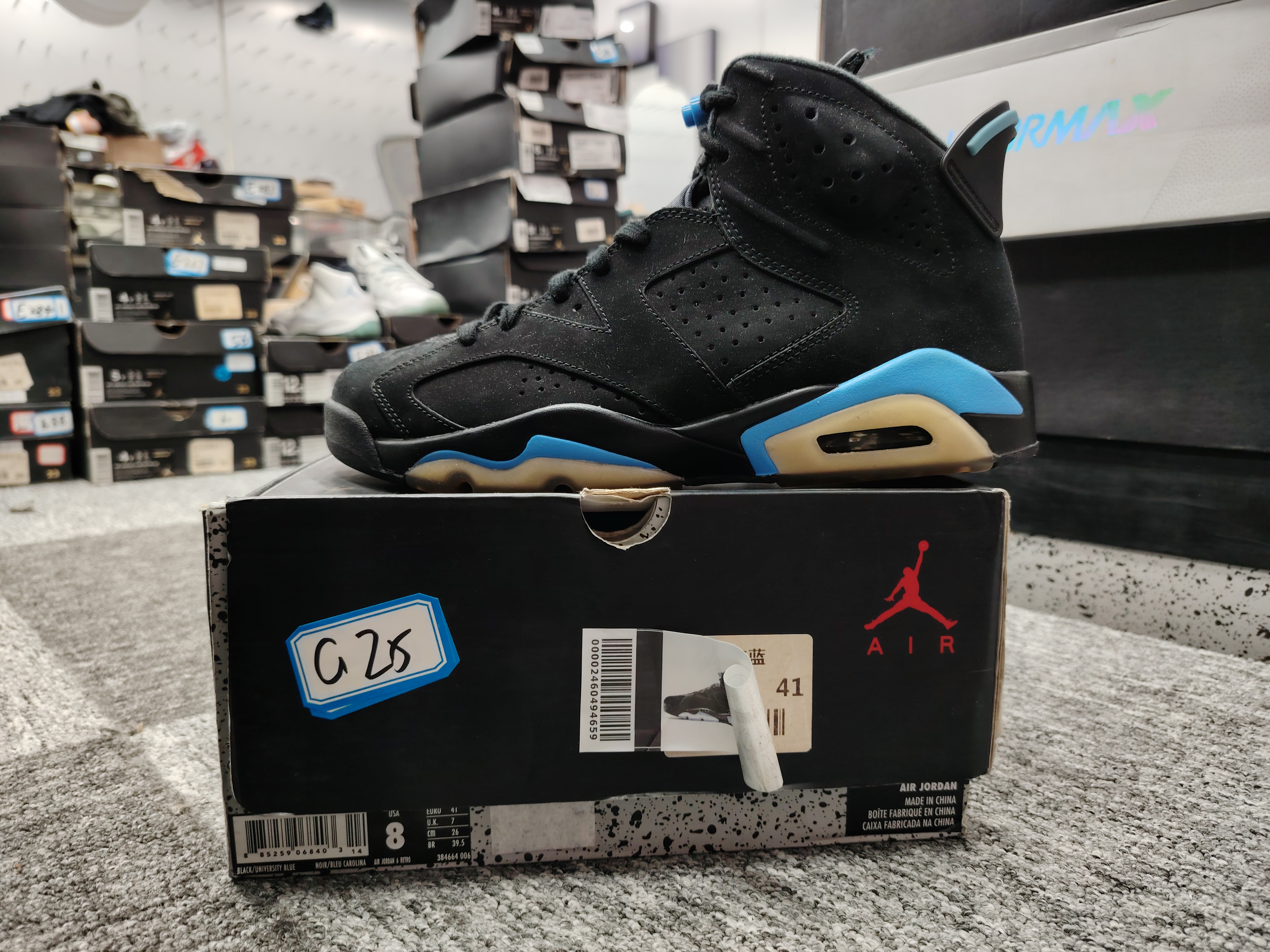 nike aj6 黑蓝 全新原盒 41码 G25