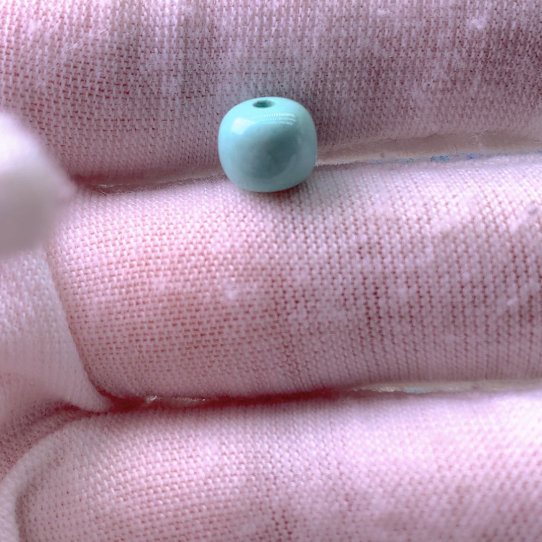 绿松石未镶嵌挂件7.5*6.5mm