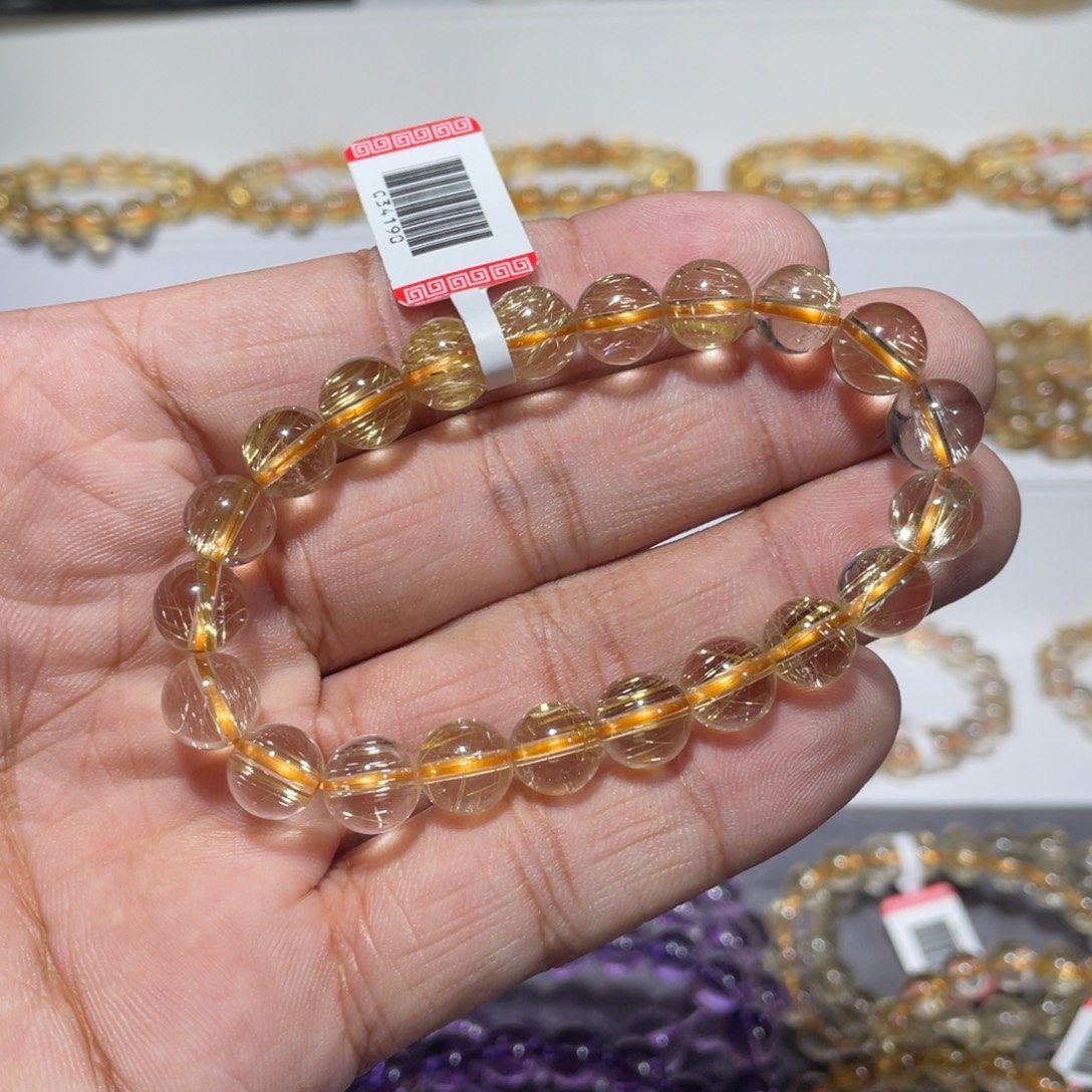 水晶未镶嵌手链发晶