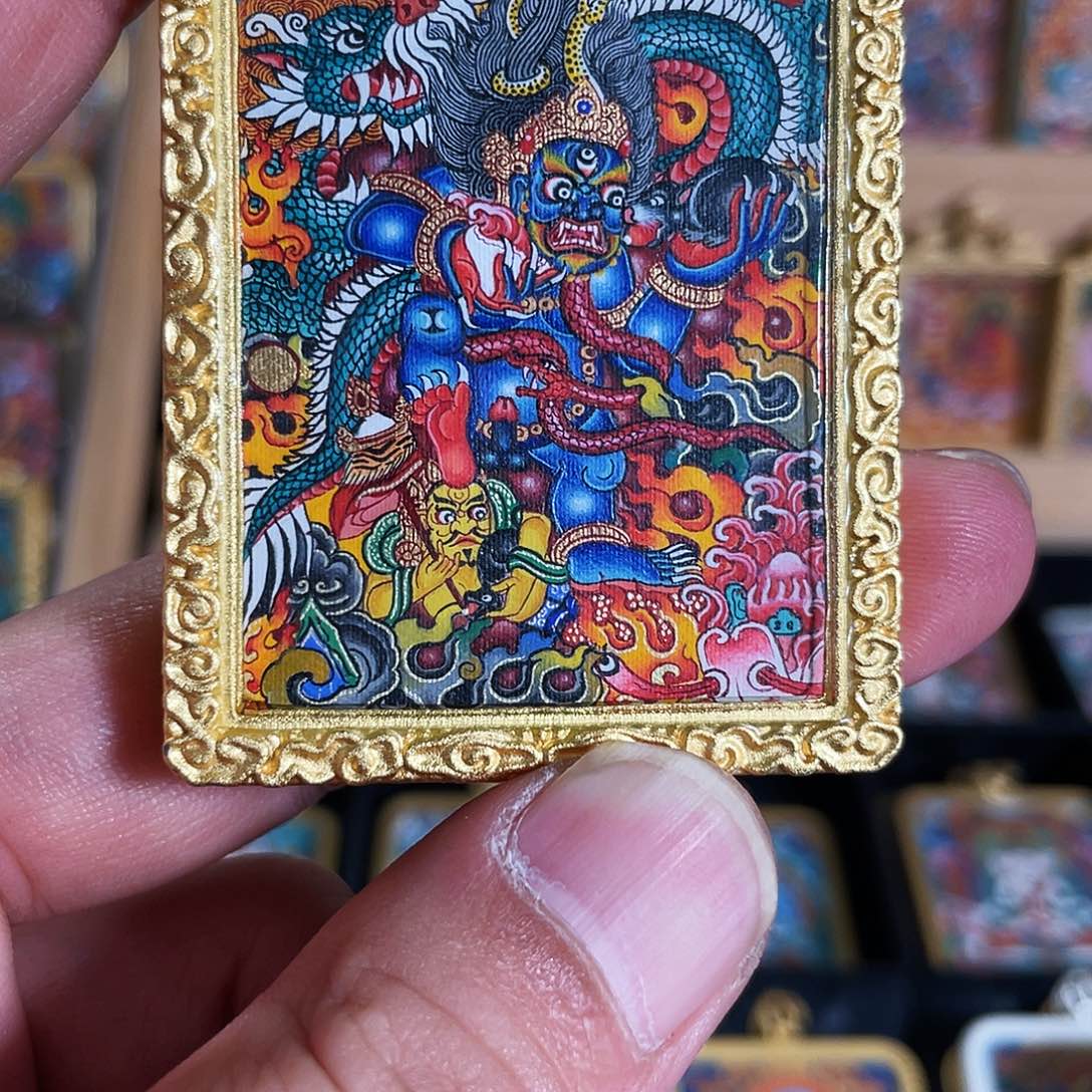 吊坠鑫***会热贡唐卡非遗文化