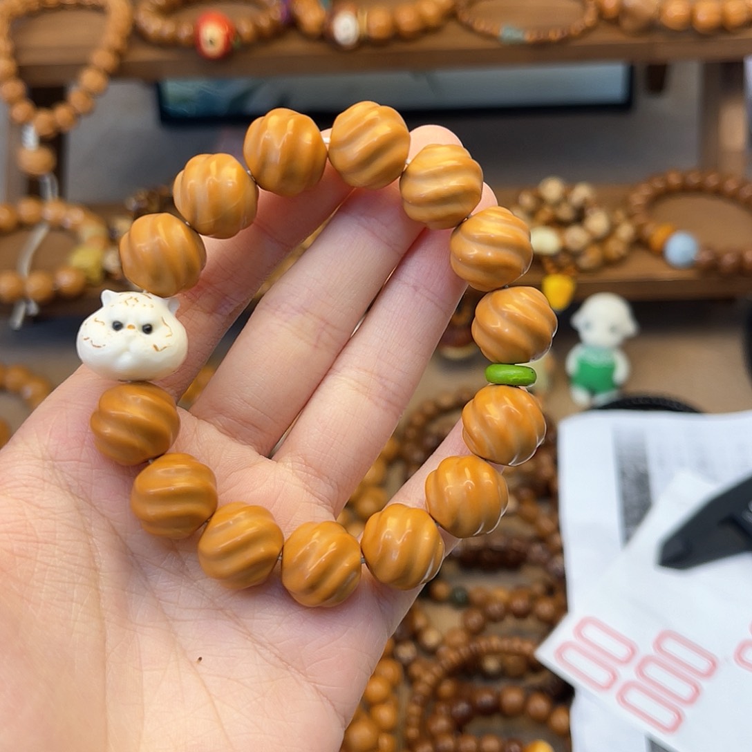 猴头核桃手串胖*直播间款