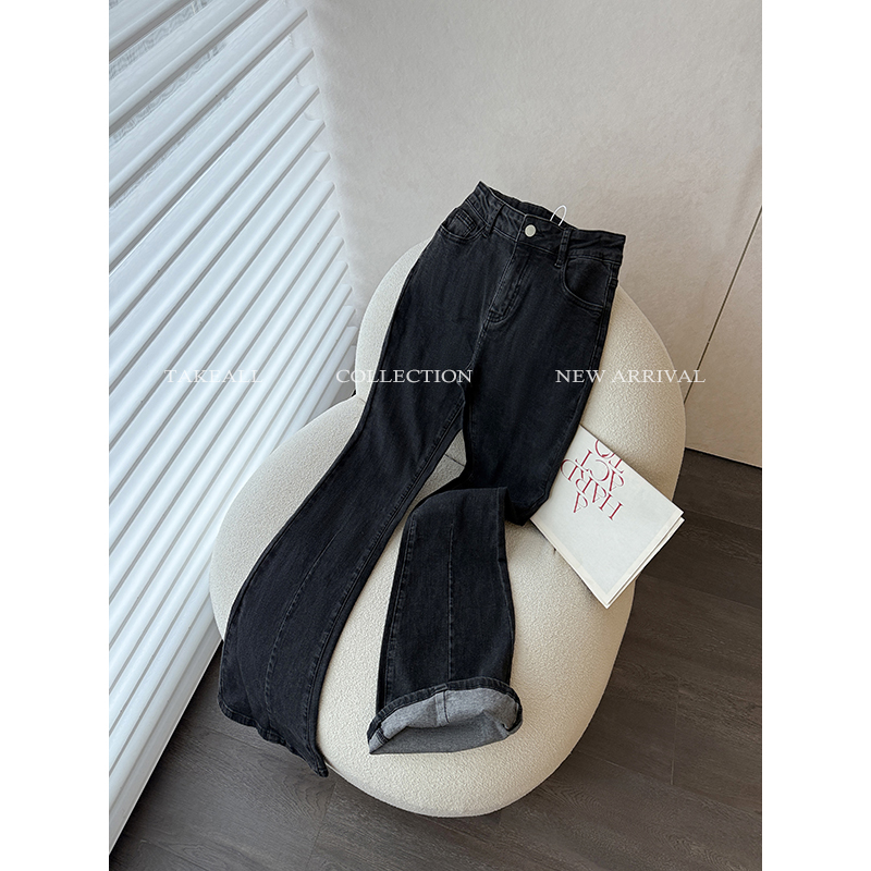 【现货限量秒杀】挺阔有质感 显瘦喇叭牛仔裤 RK224003