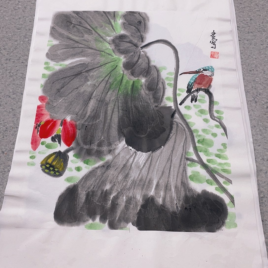 国画1.4平尺纯手绘国画作品