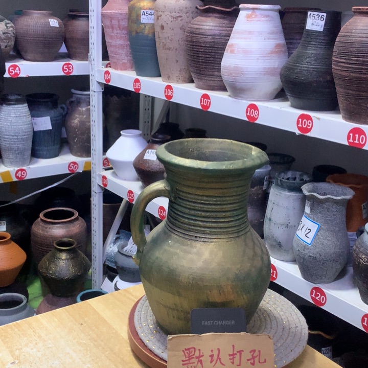 【闪购商品】红陶粗糙盆默认打孔高25口14