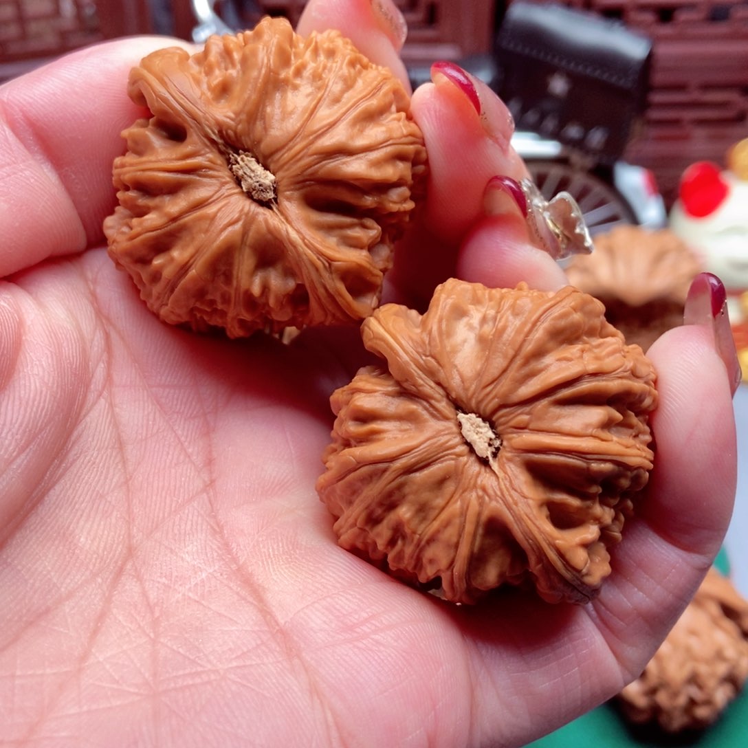 文玩核桃吊坠白狮精修已打底41