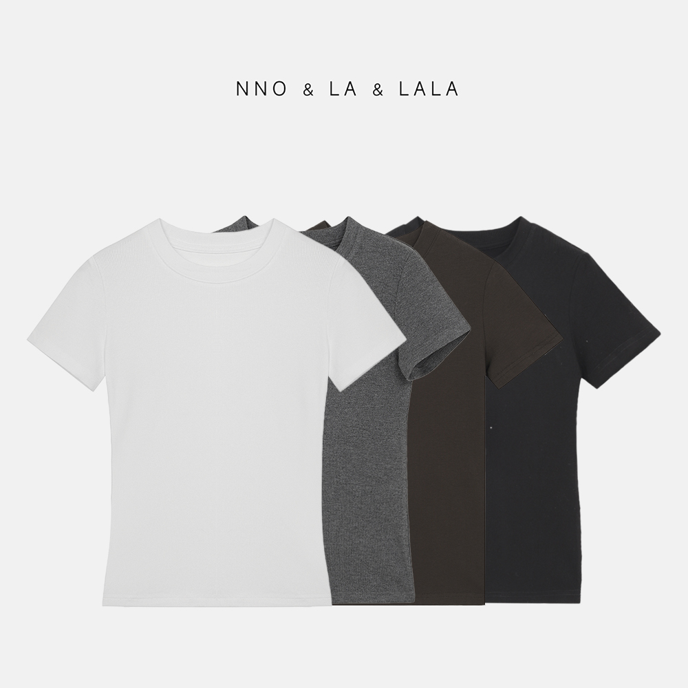 LA 四色 基础圆领 正肩 短袖T恤  26445