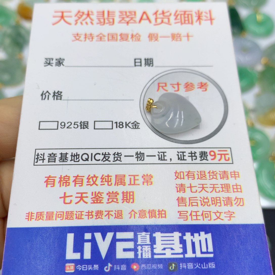 翡翠颈饰未镶嵌翡翠