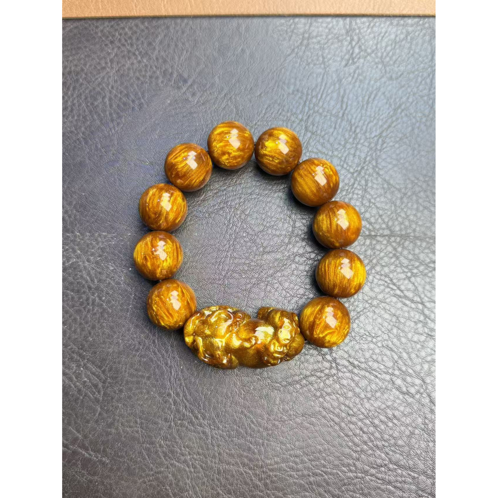 15金丝菩提精品单圈手串A15（无礼盒）