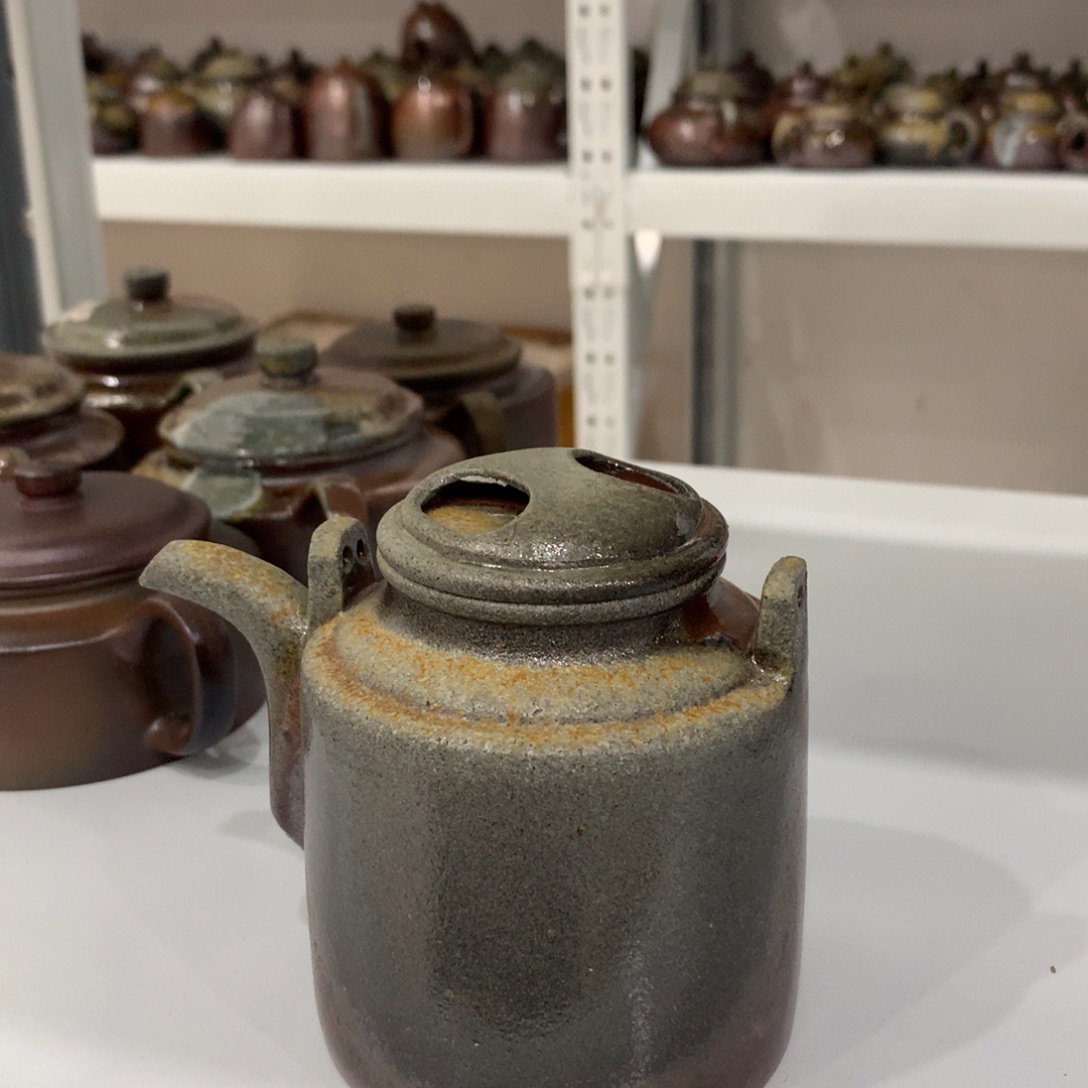 茶壶紫砂纯自然柴烧