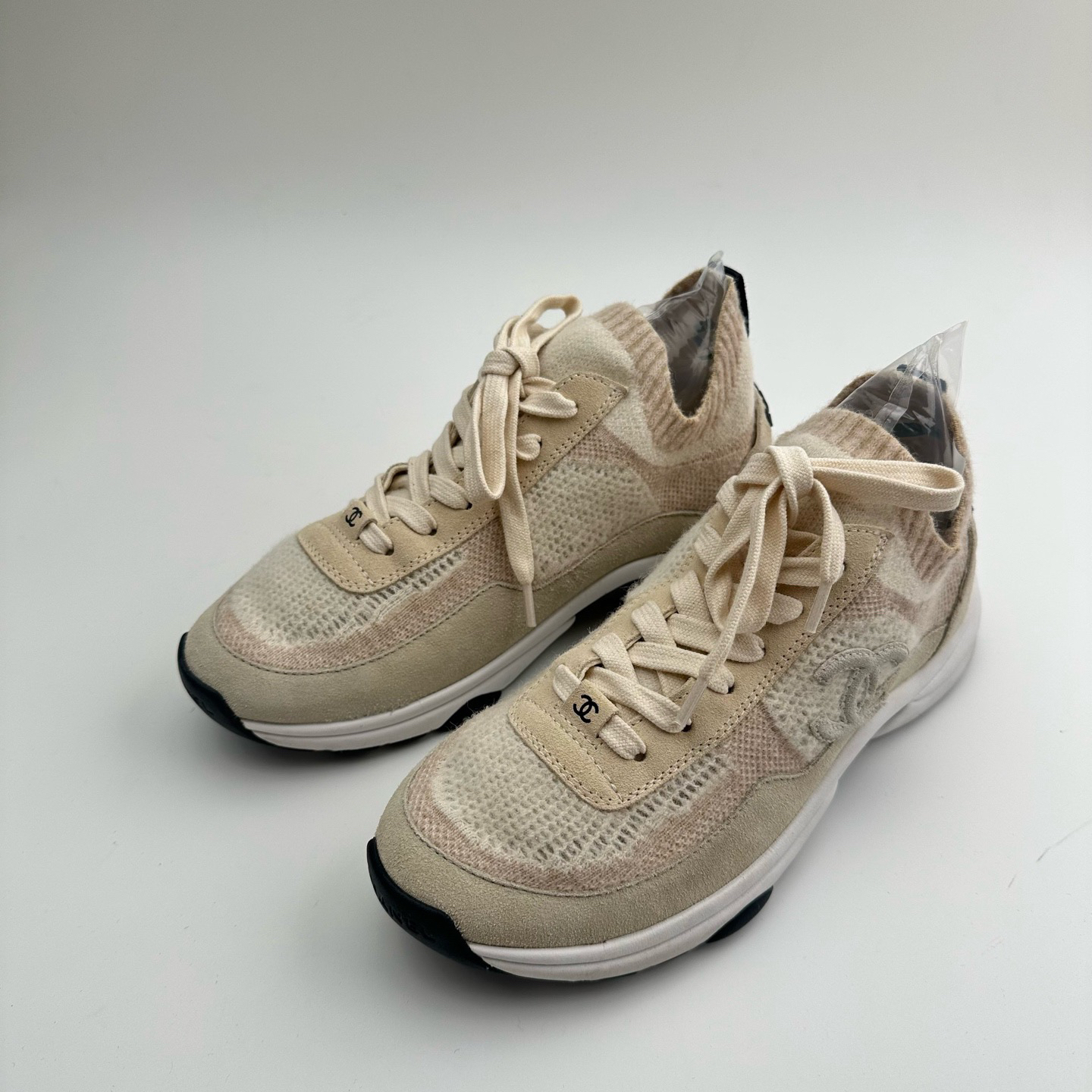 99新 Chanel/香奈儿 CHANEL香奈儿 圆头系带  女鞋37码/3421