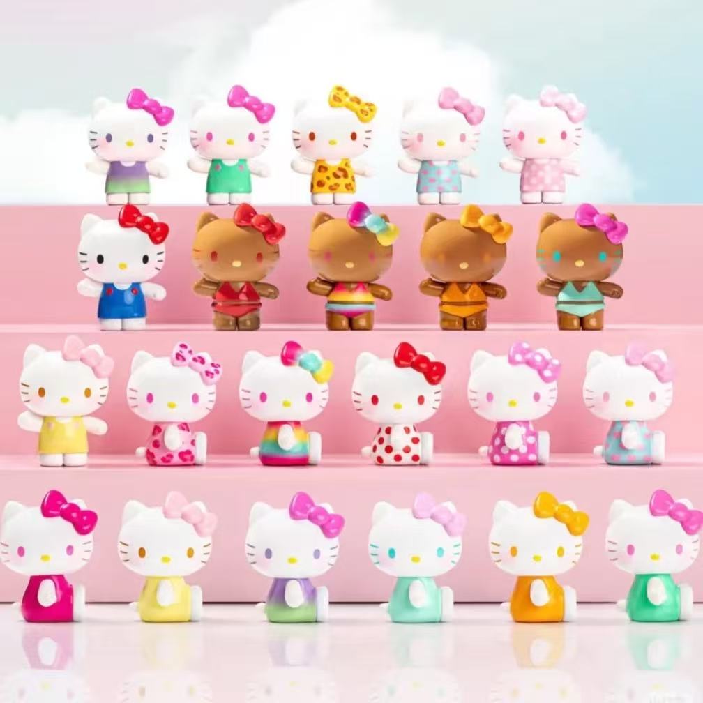 【TOYLIVE®潮玩-小希拆盒】kitty夏日彩虹糖搭配