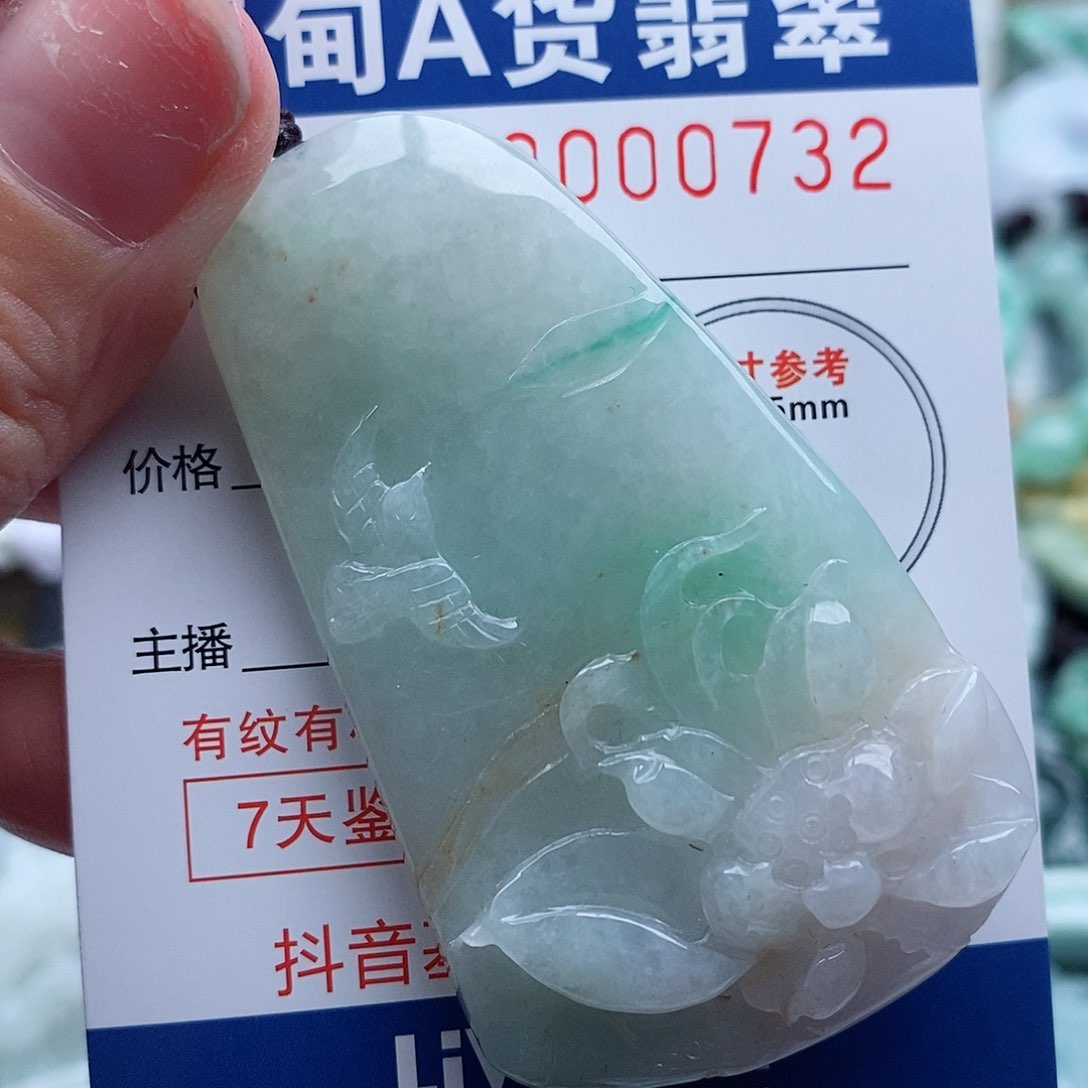 翡翠未镶嵌吊坠(不含链)