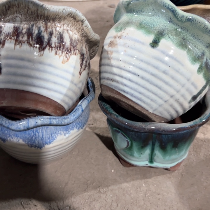 红陶瑕疵15-10四个