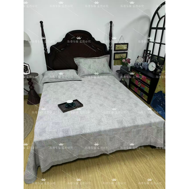 幕古(Mugu)凉席三件套250*250～L124会缩水枕套有误差