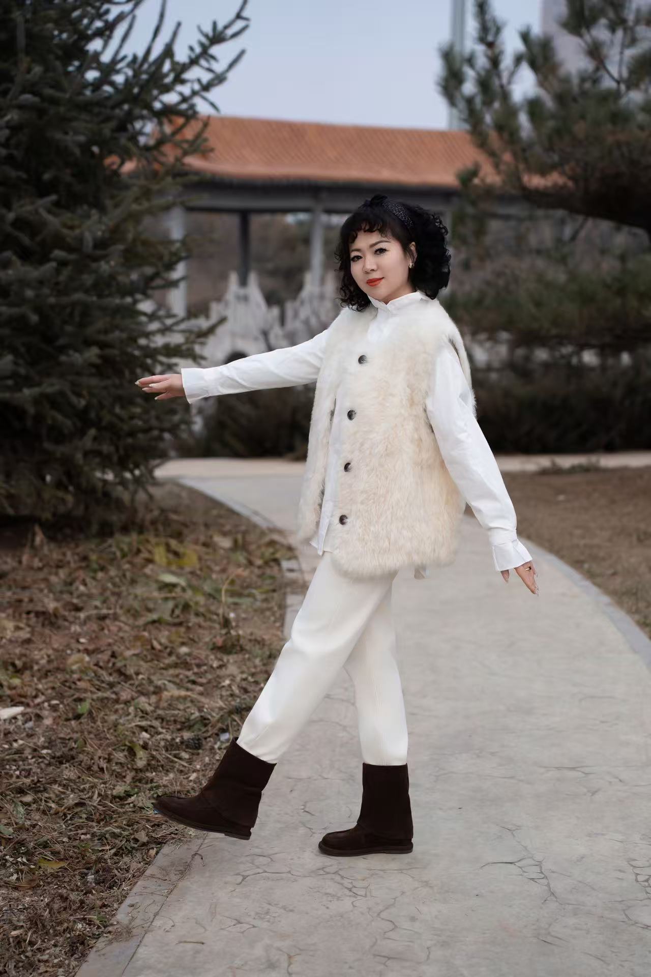 ZHIYAN'S EPOCH 进口托斯卡纳皮毛一体马甲 ·新年限定·