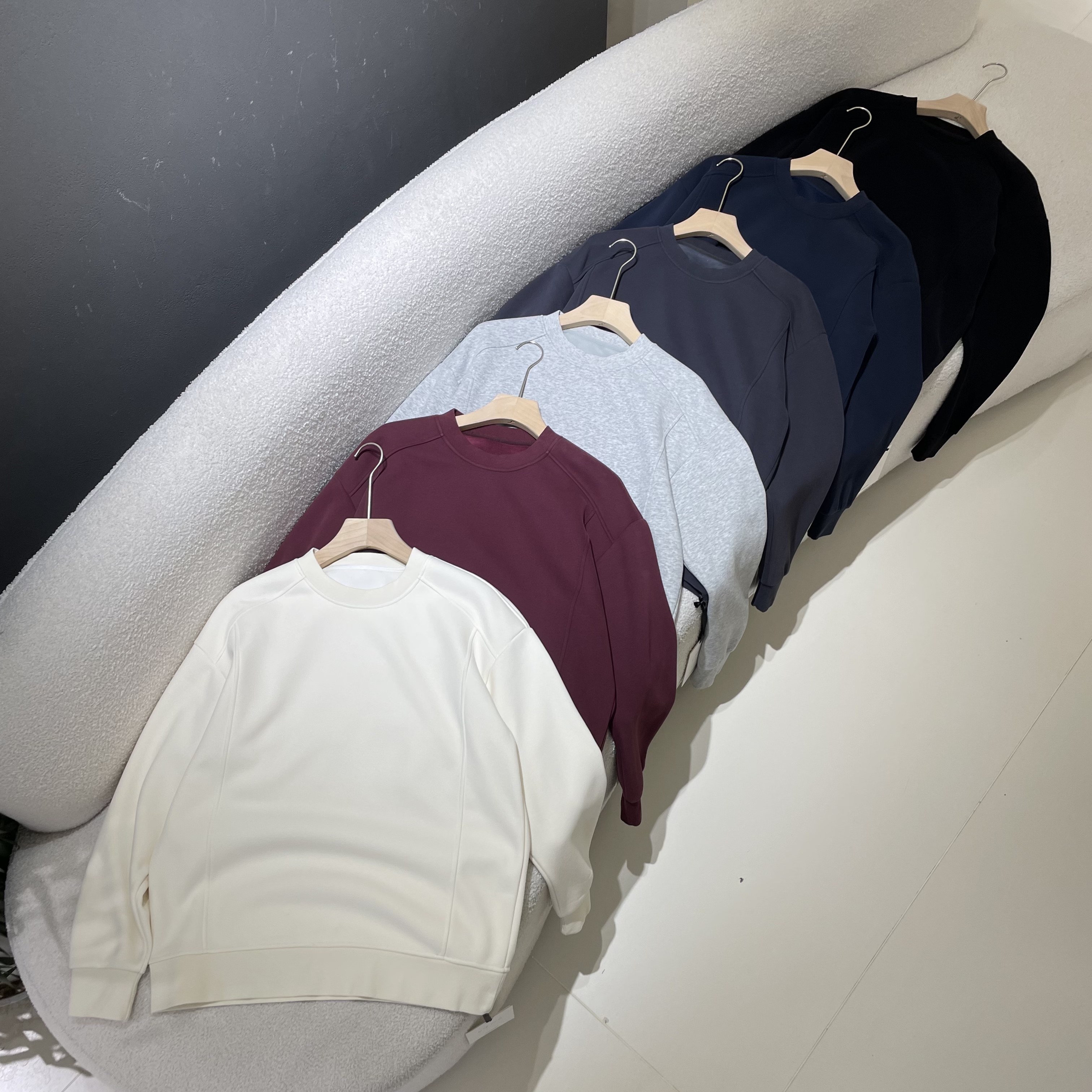 免烫处理秋冬男冬季圆领纯色卫衣上衣长袖时尚运动