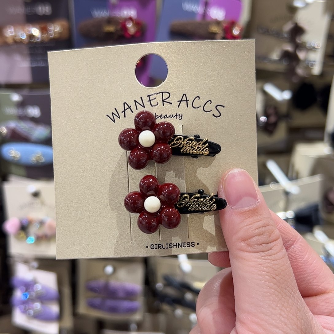 布艺非金属小花压夹