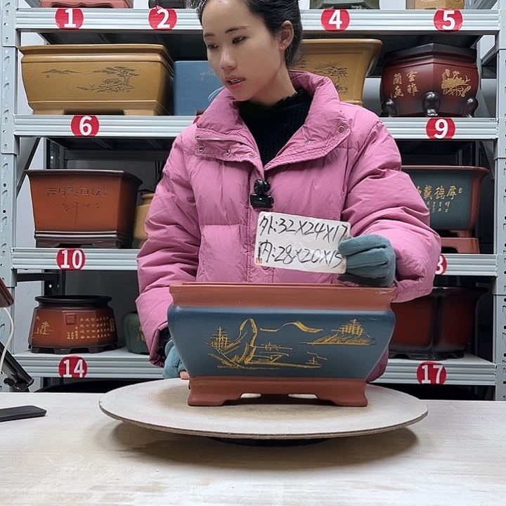 紫砂花盆紫砂花盆