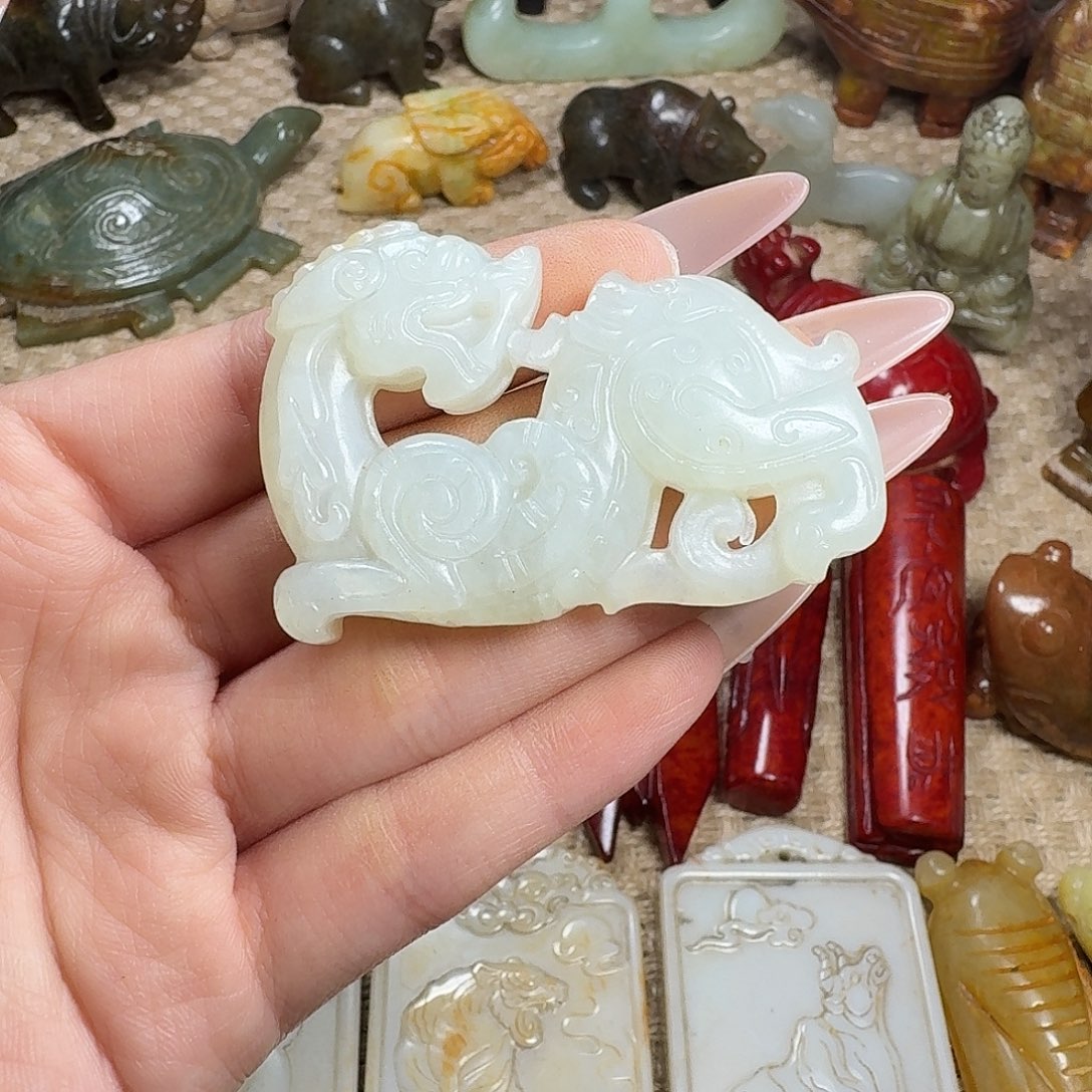 白玉菩提吊坠挂件